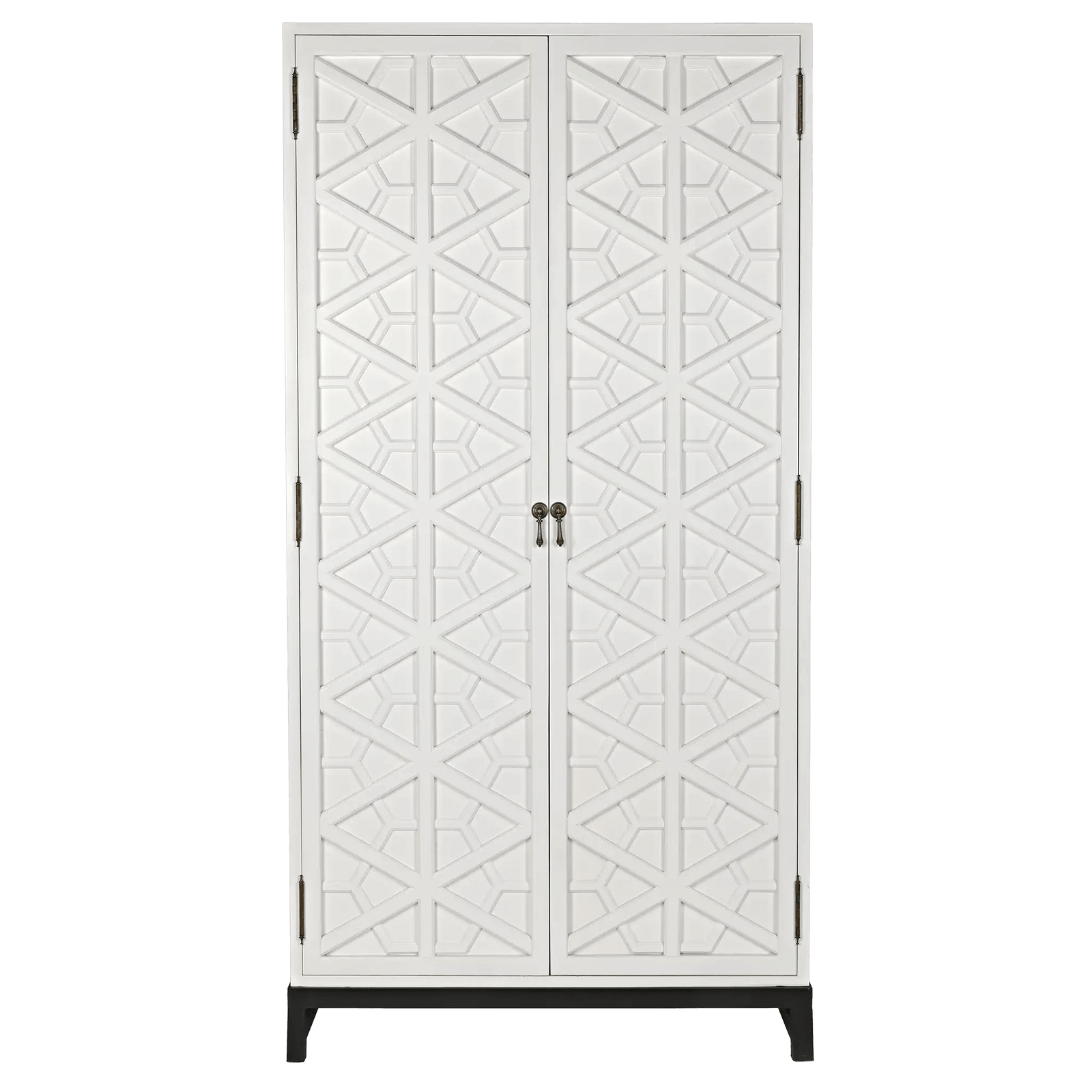 Noir Maharadscha Hutch, Solid White CABINETS