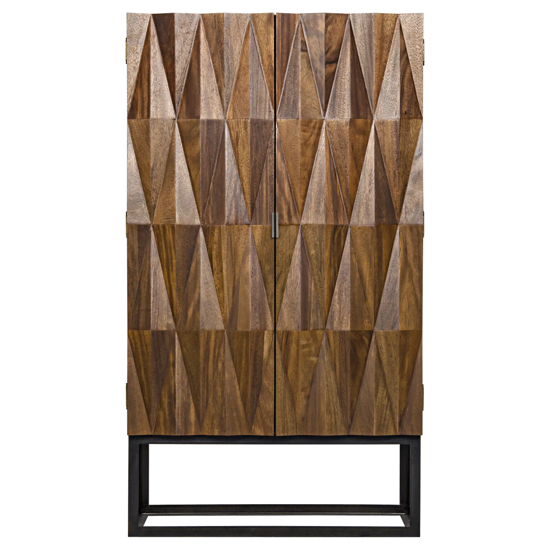 American Home Furniture | Noir - Muna Hutch, Dark Walnut