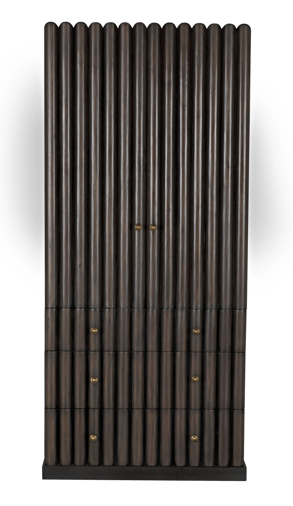 American Home Furniture | Noir - Amunet Hutch, Pale Rubbed with Light Brown Trim