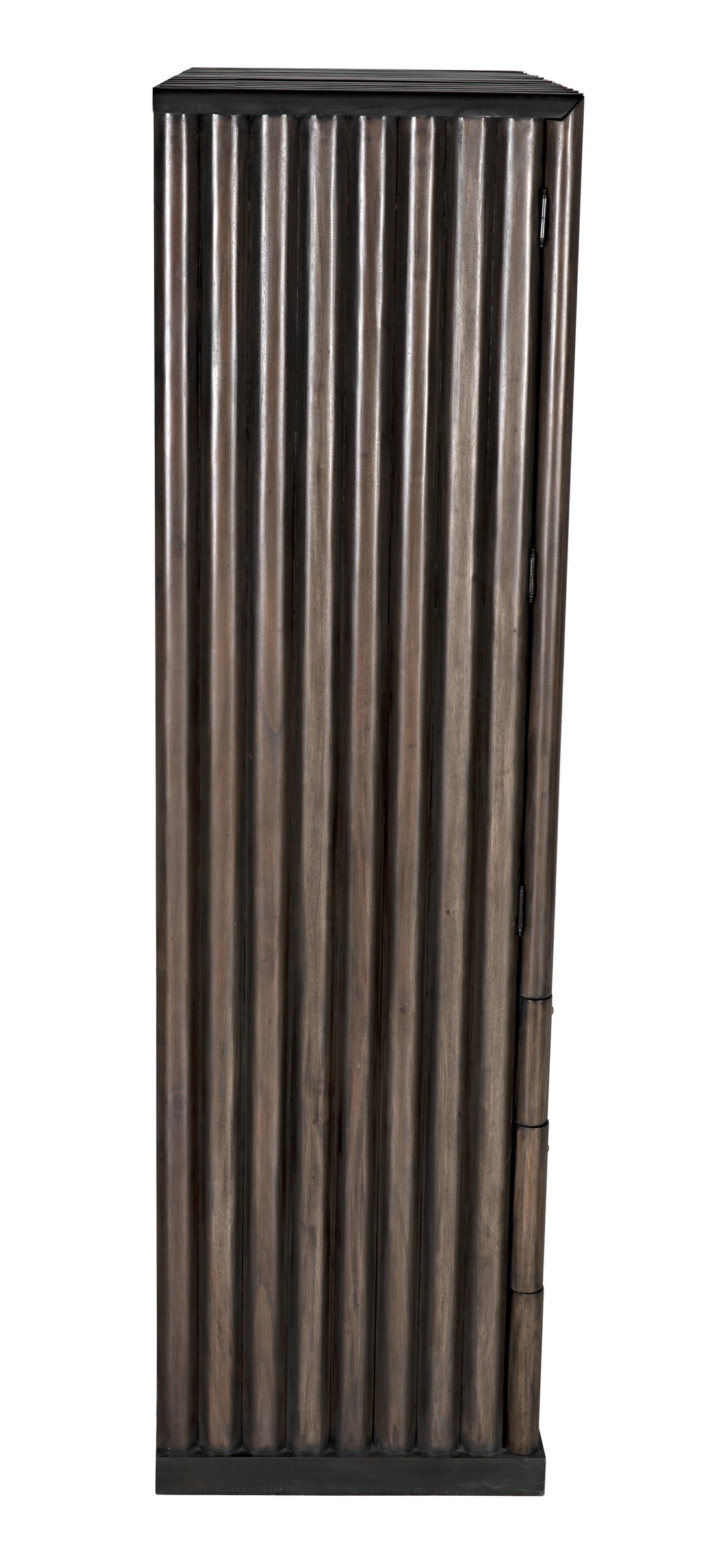 American Home Furniture | Noir - Amunet Hutch, Pale Rubbed with Light Brown Trim