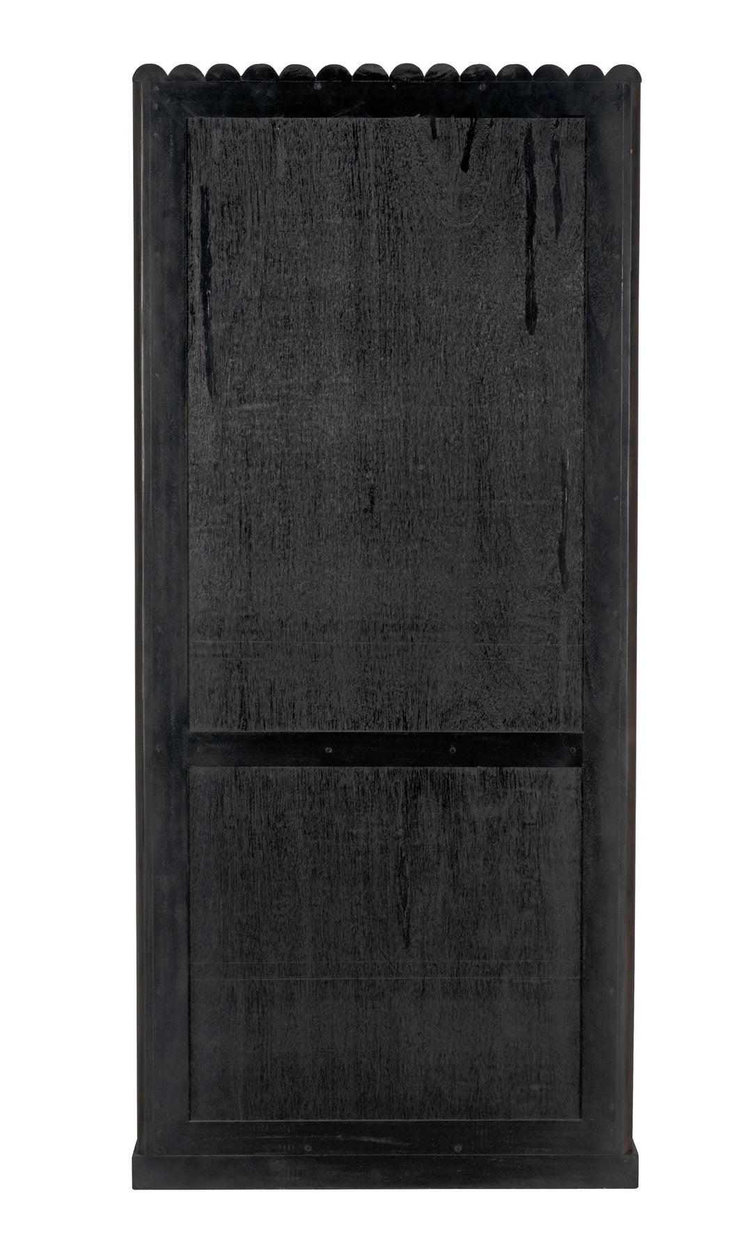 American Home Furniture | Noir - Amunet Hutch, Pale Rubbed with Light Brown Trim