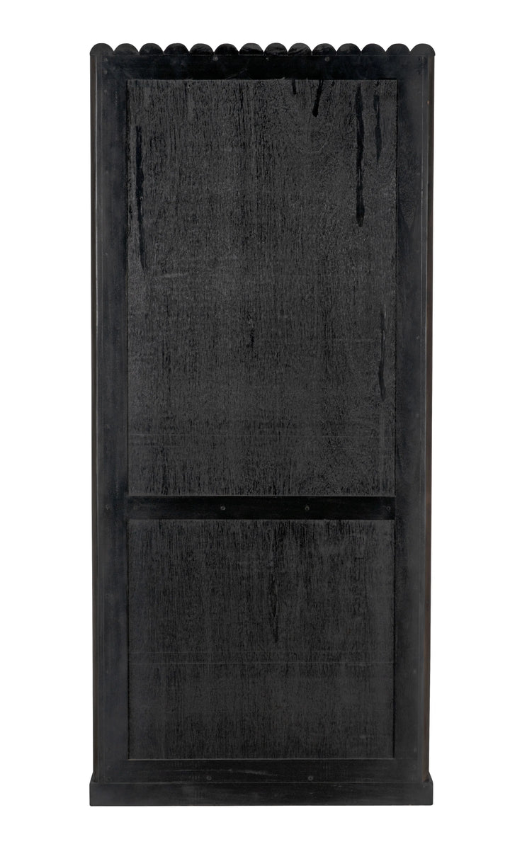 American Home Furniture | Noir - Amunet Hutch, Pale Rubbed with Light Brown Trim