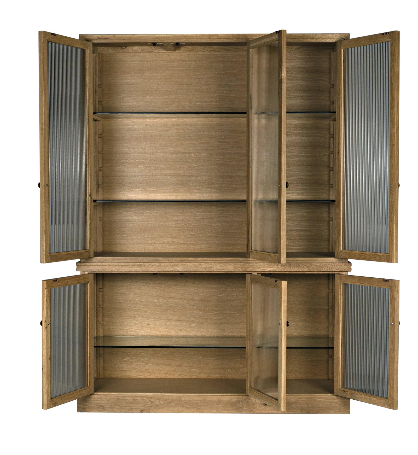 Noir Chester Hutch, White Oak CABINETS