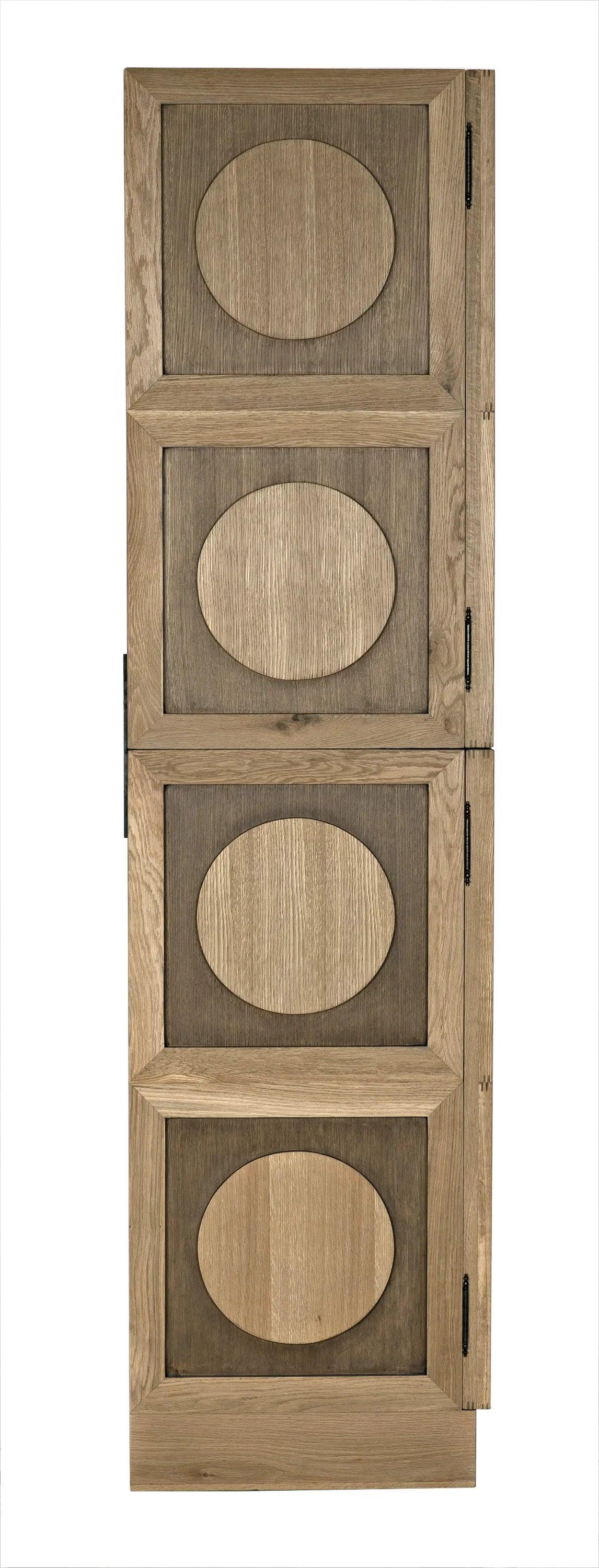 Noir Wellington Hutch, White Oak CABINETS