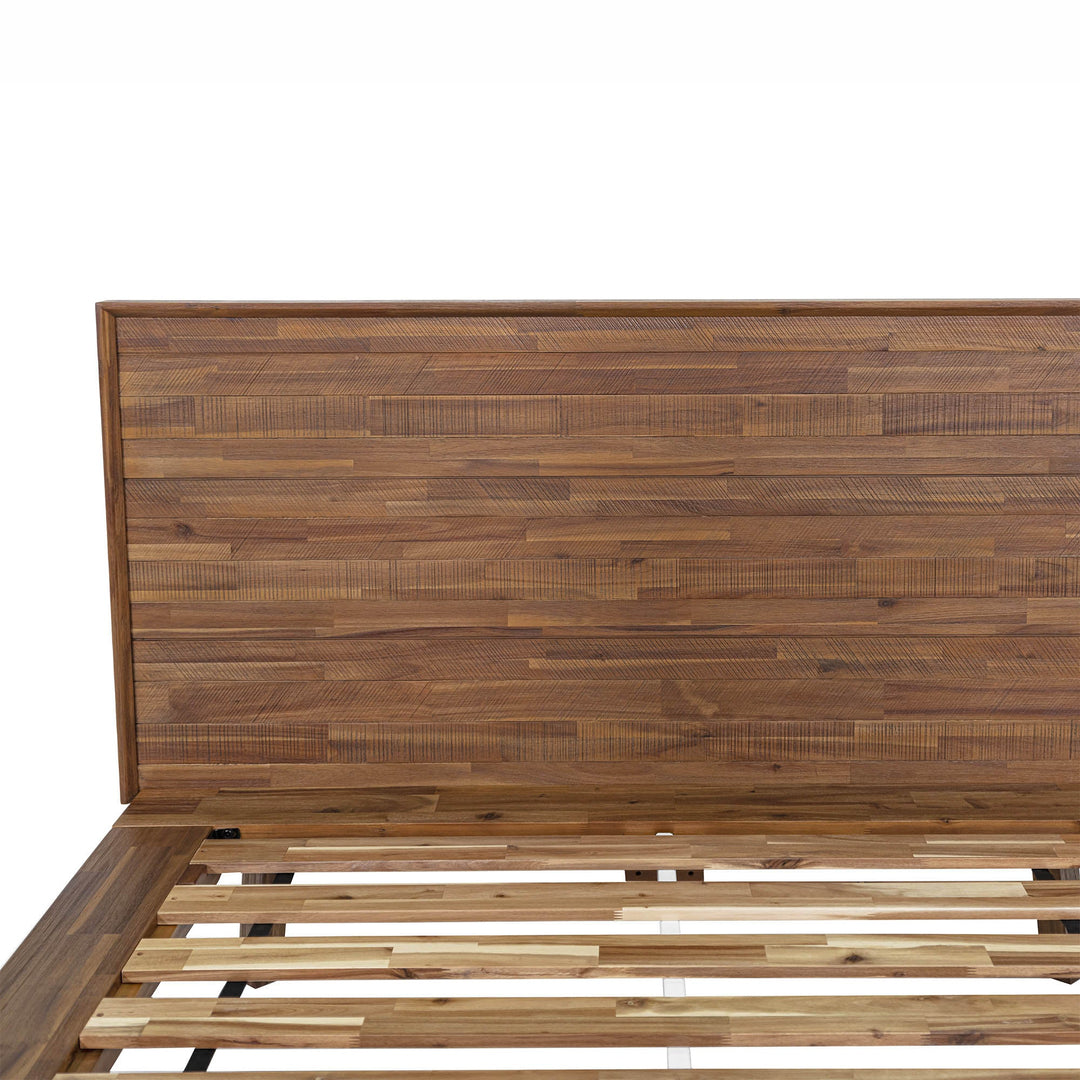Gia Queen Bed - Warm Pecan