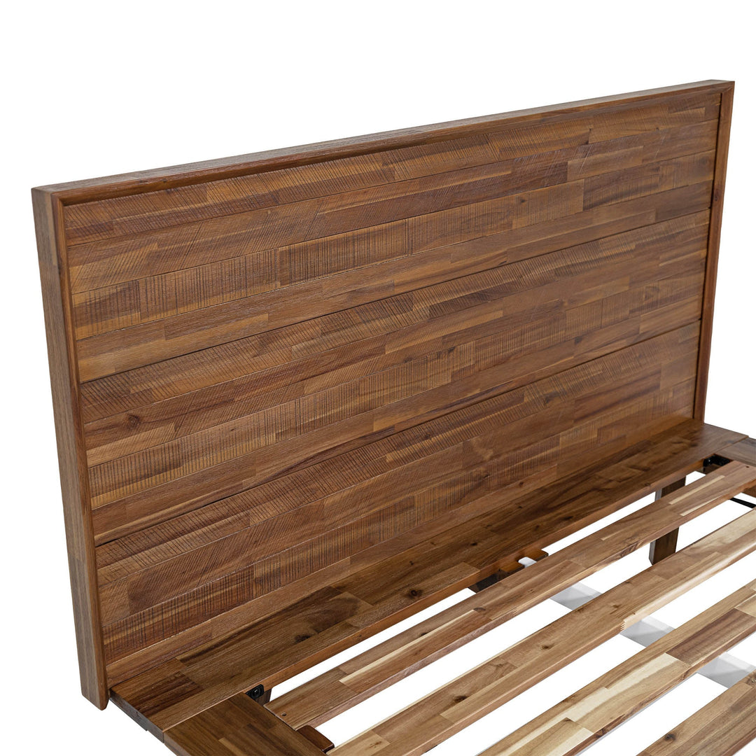 Gia King Bed - Warm Pecan