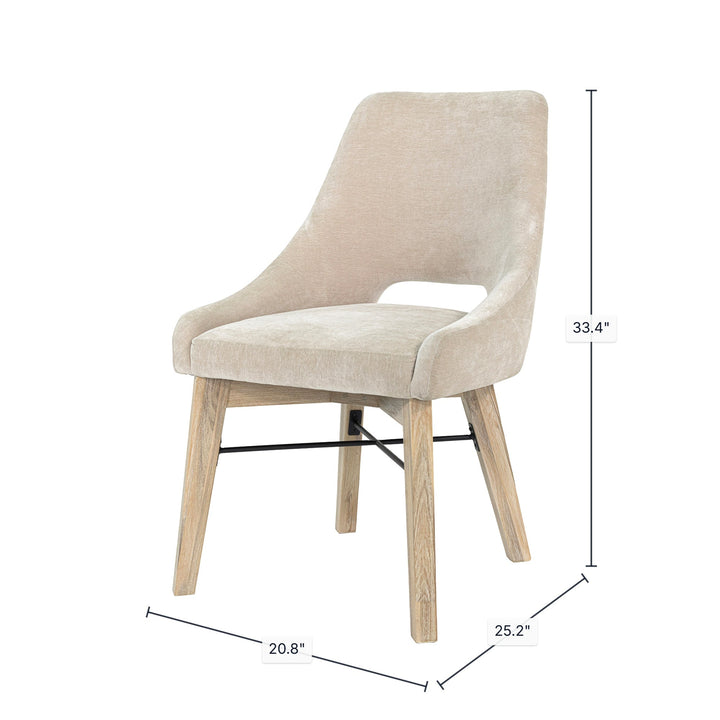 Gia Curved Dining Chair