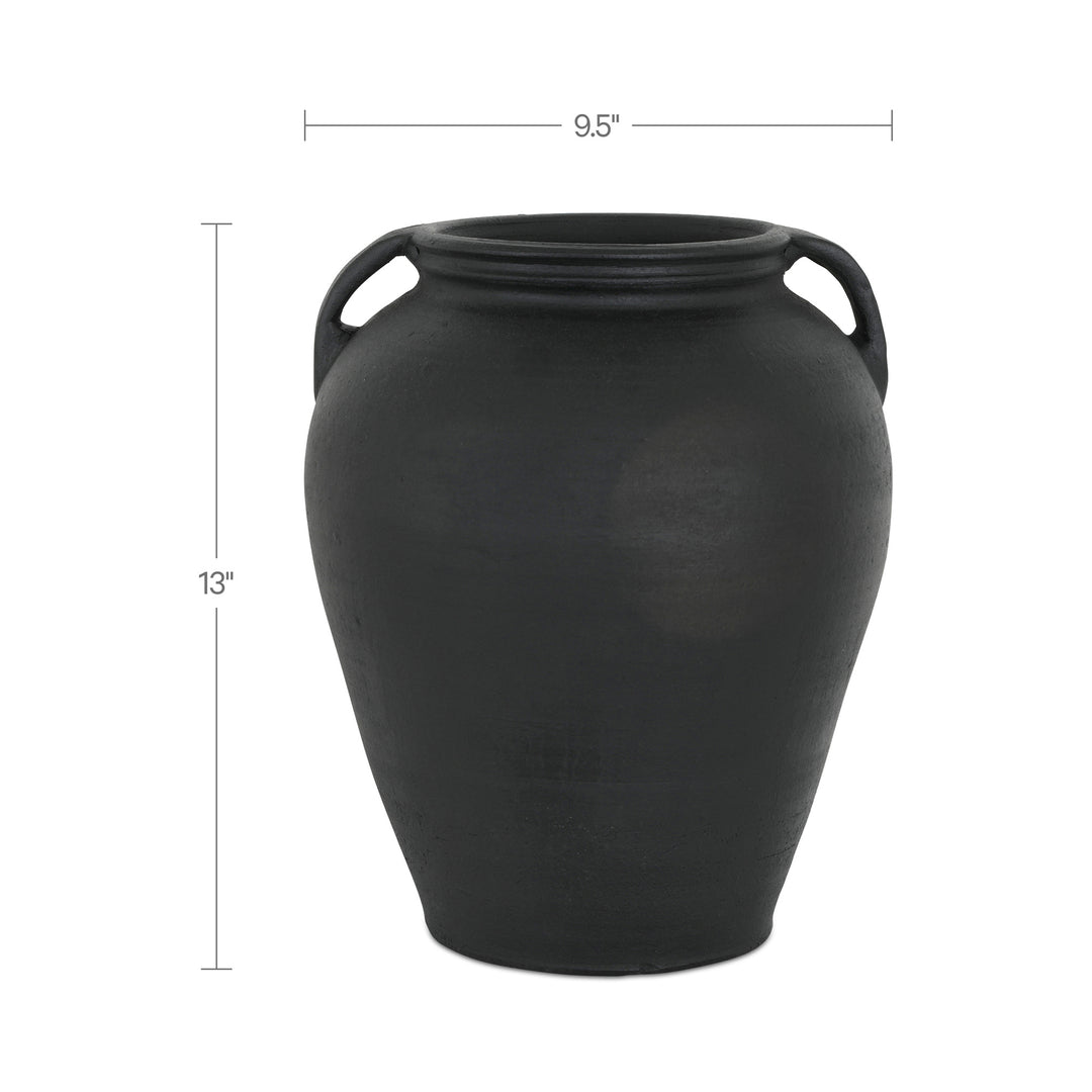 Jovi Vase Black Terracotta