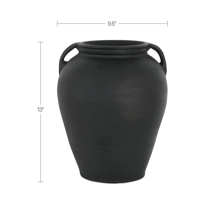 Jovi Vase Black Terracotta