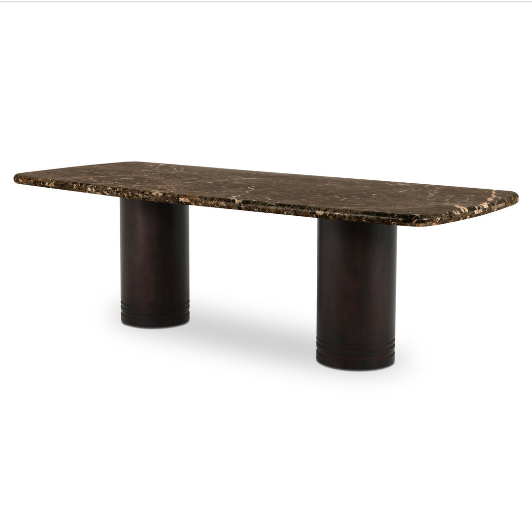 Daphne Dining Table Large Dark Emperador Marble
