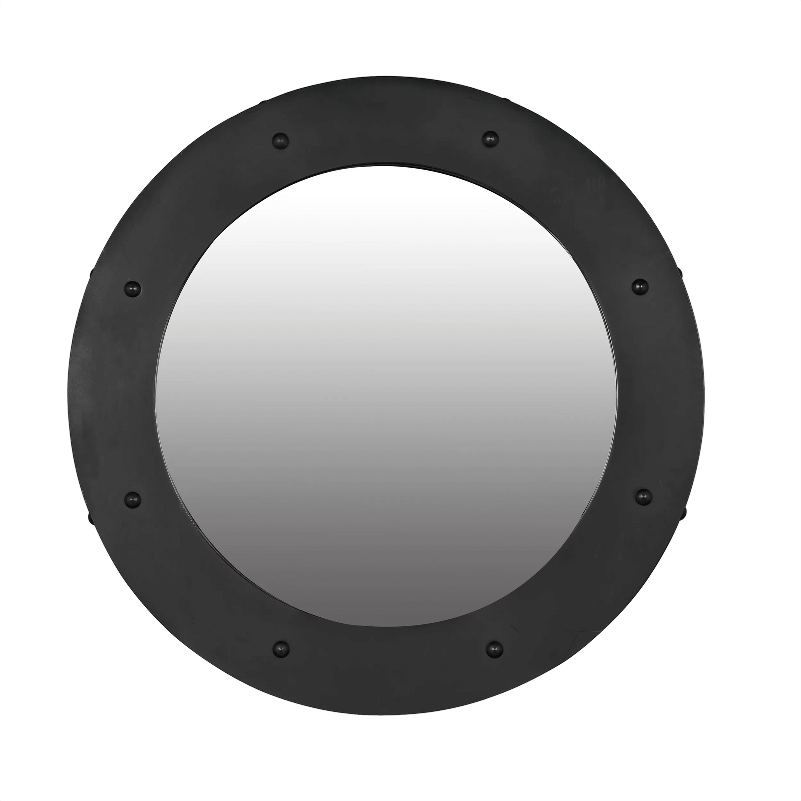 Noir Clay Mirror, Large, Black Steel WALL MIRRORS