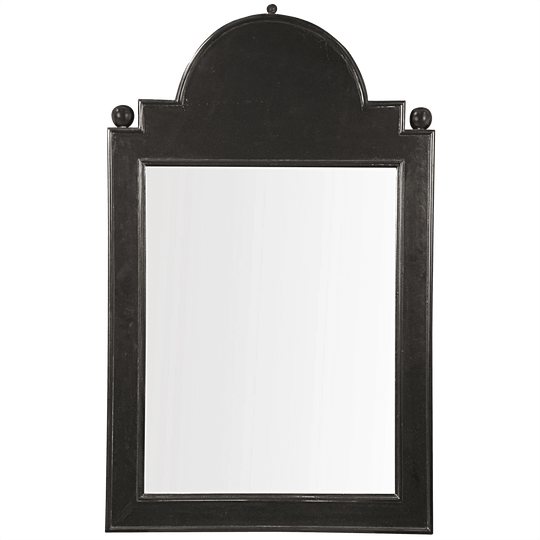 Noir Jess Mirror, Hand Rubbed Black WALL MIRRORS