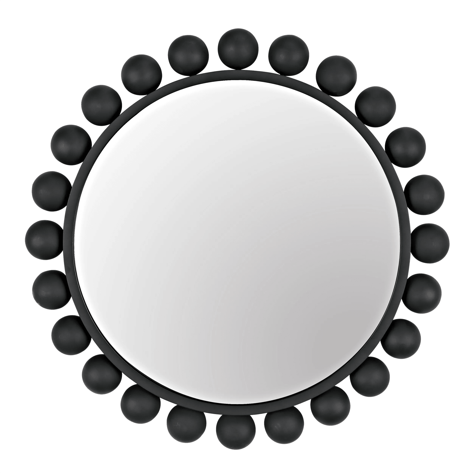 Noir Cooper Mirror, Black Steel WALL MIRRORS