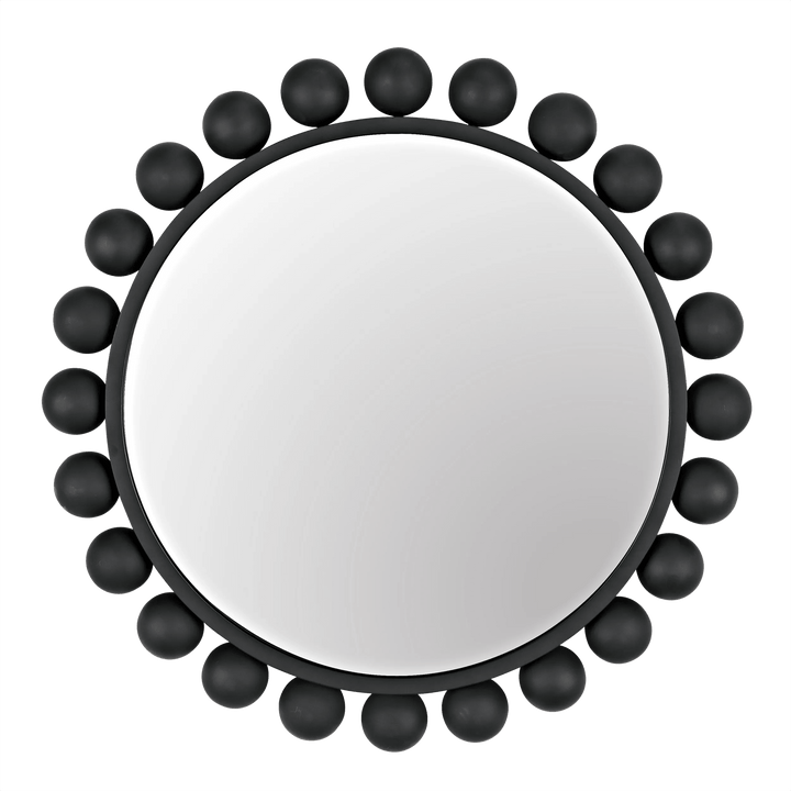 Noir Cooper Mirror, Black Steel WALL MIRRORS