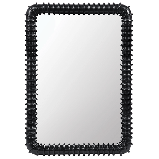 Noir Toshi Mirror, Hand Rubbed Black WALL MIRRORS