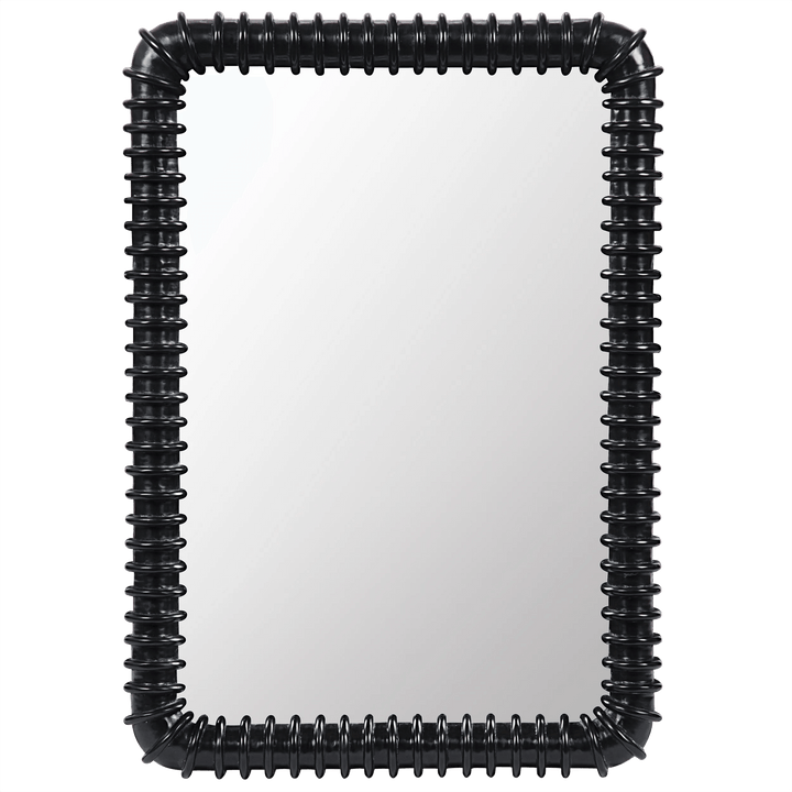 Noir Toshi Mirror, Hand Rubbed Black WALL MIRRORS