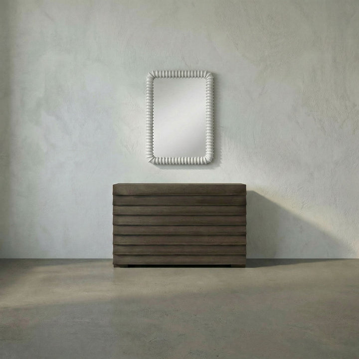 Noir - Toshi MIrror, Solid White - GMIR148SW