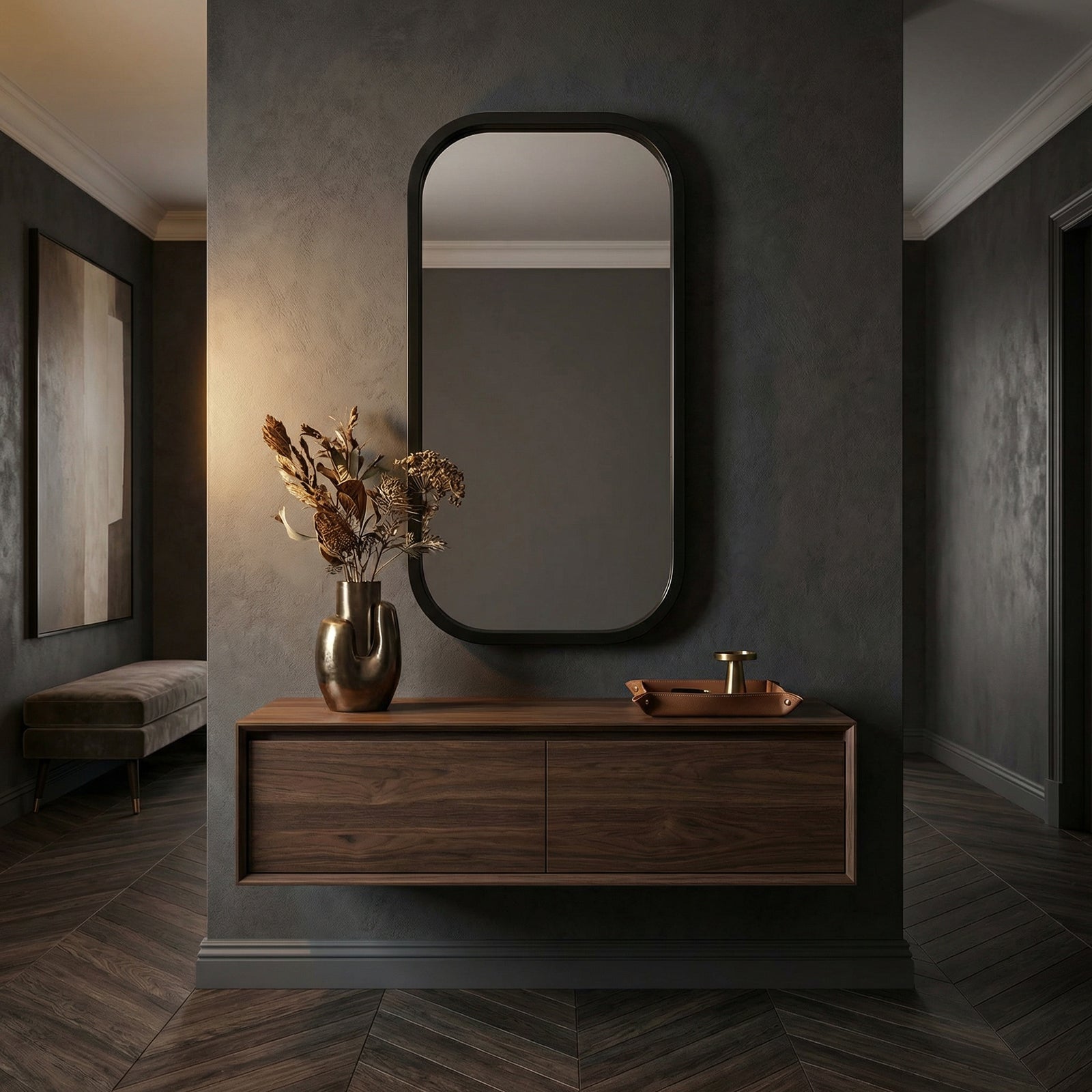 Noir - Gorky Mirror II - GMIR170MTB
