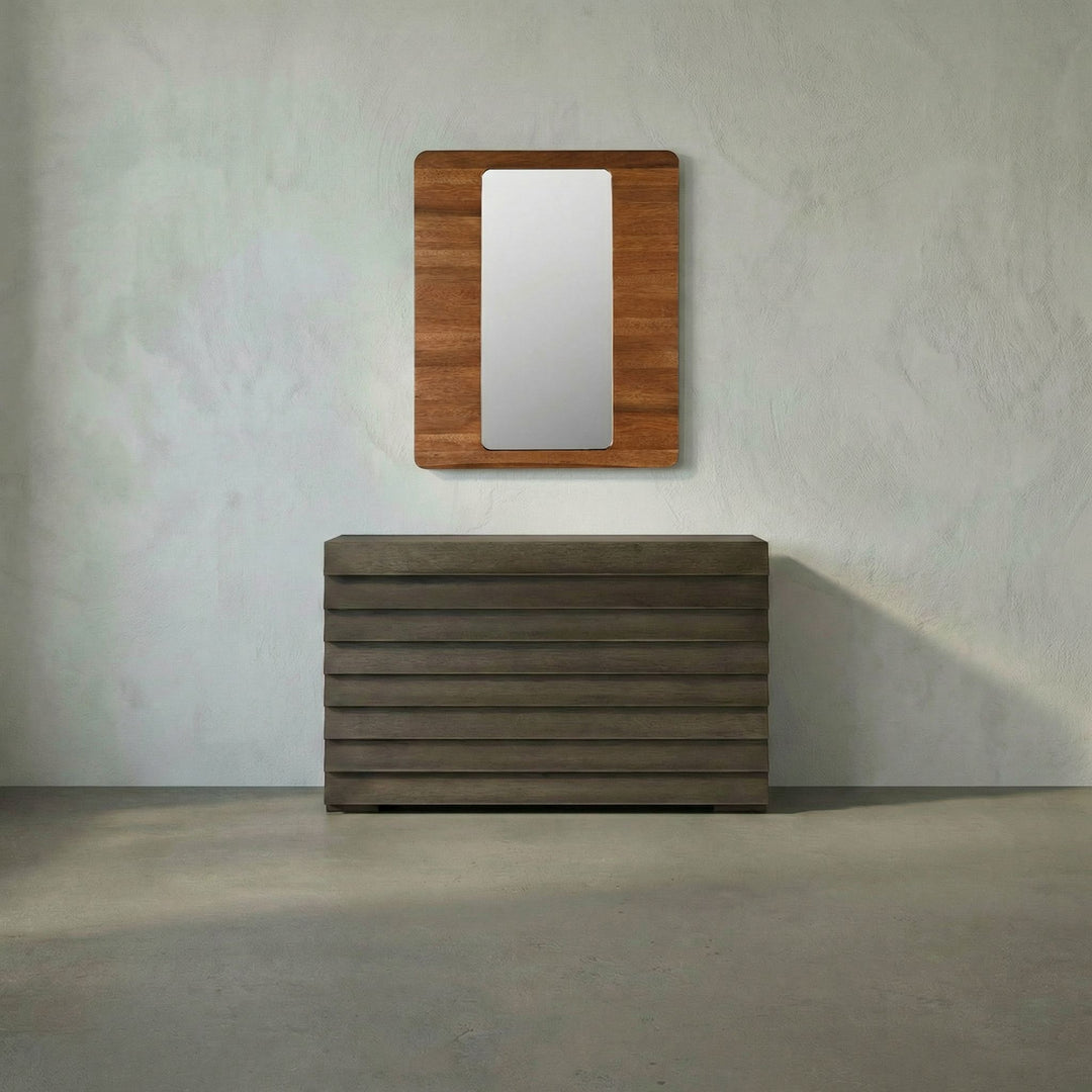 Noir - Franklin Mirror, A, Dark Walnut - GMIR187DW
