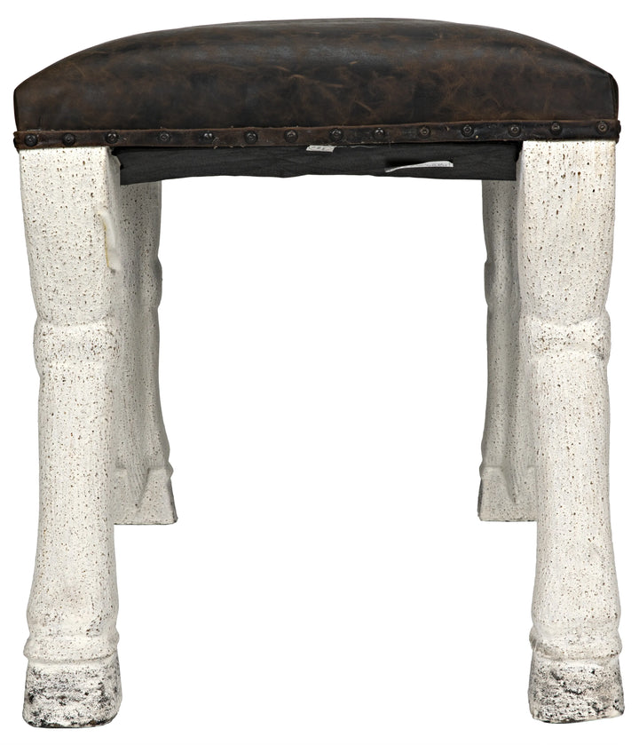 American Home Furniture | Noir - Claw Leg Saddle Stool