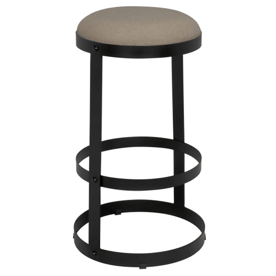 Noir Dior Bar Stool, Black Steel BAR STOOLS + COUNTER STOOLS