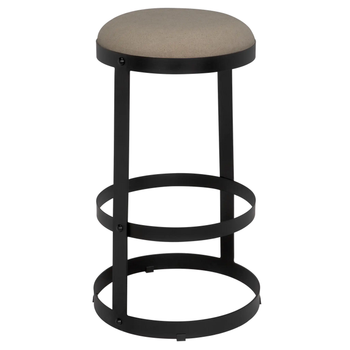 American Home Furniture | Noir - Dior Bar Stool, Black Steel