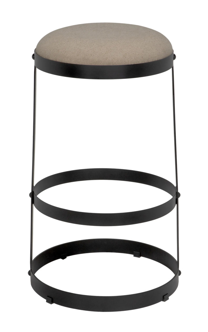 American Home Furniture | Noir - Dior Bar Stool, Black Steel