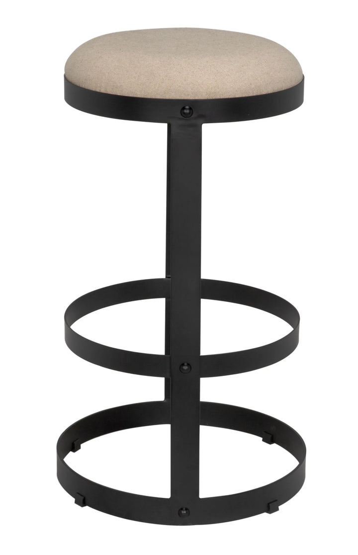 American Home Furniture | Noir - Dior Bar Stool, Black Steel