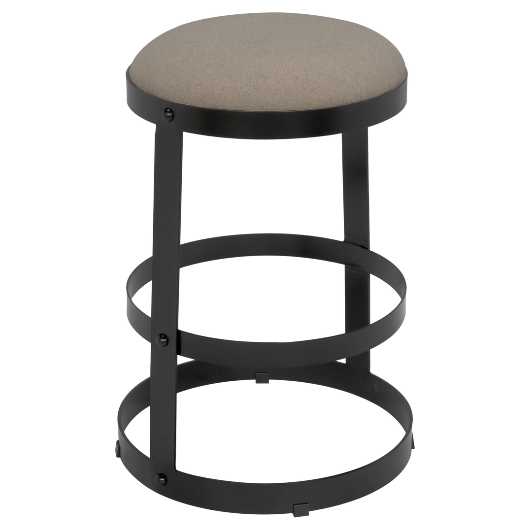 American Home Furniture | Noir - Dior Counter Stool, Black Steel