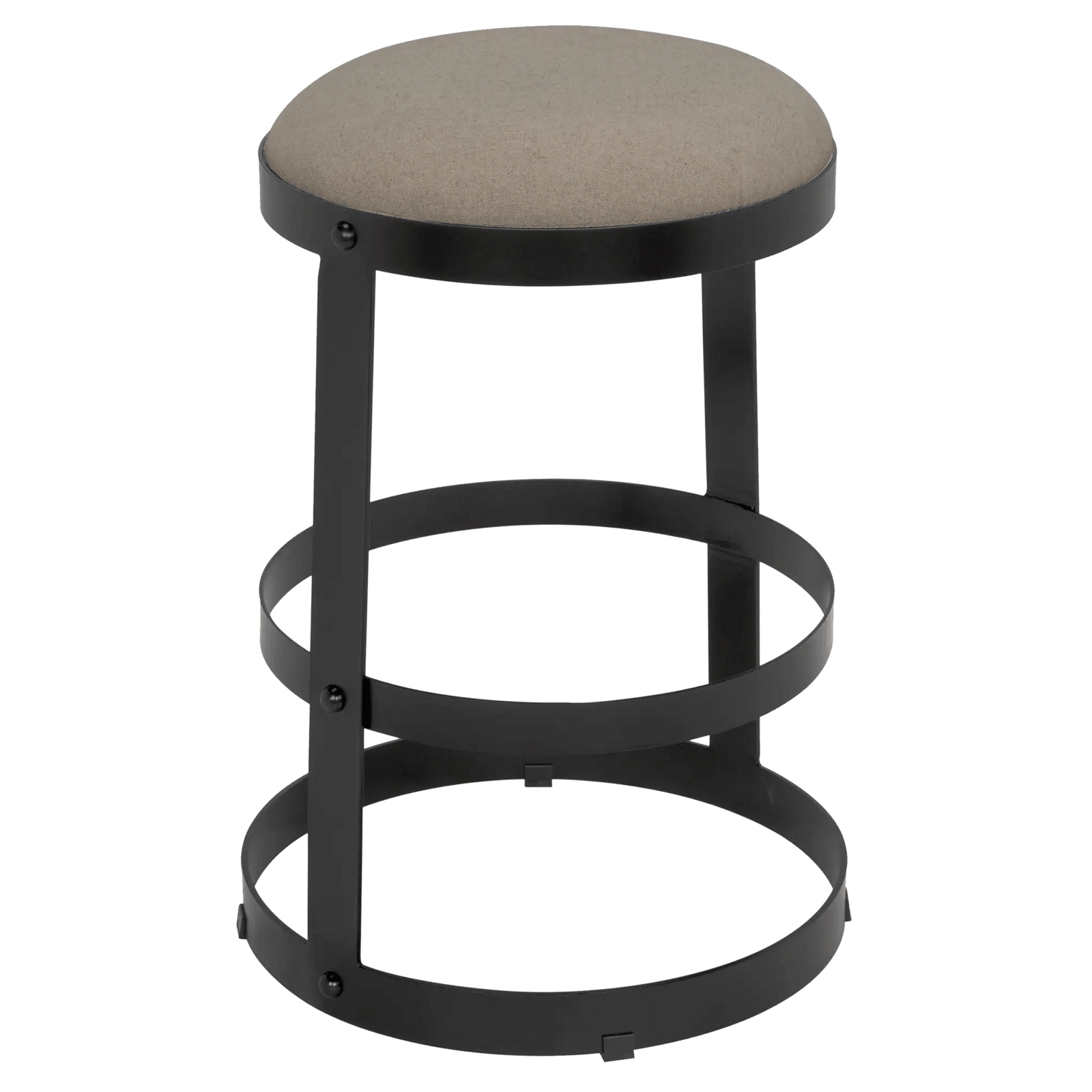 Noir Dior Counter Stool, Black Steel BAR STOOLS + COUNTER STOOLS