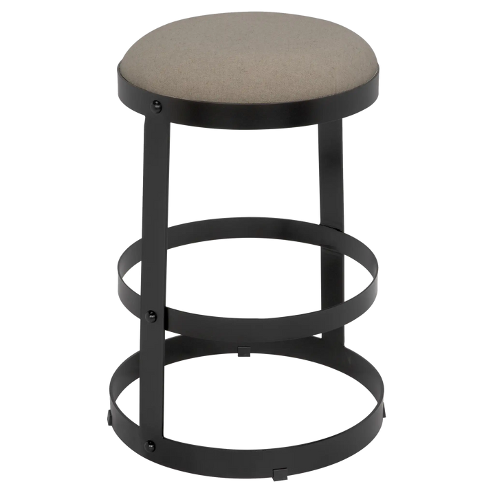 American Home Furniture | Noir - Dior Counter Stool, Black Steel