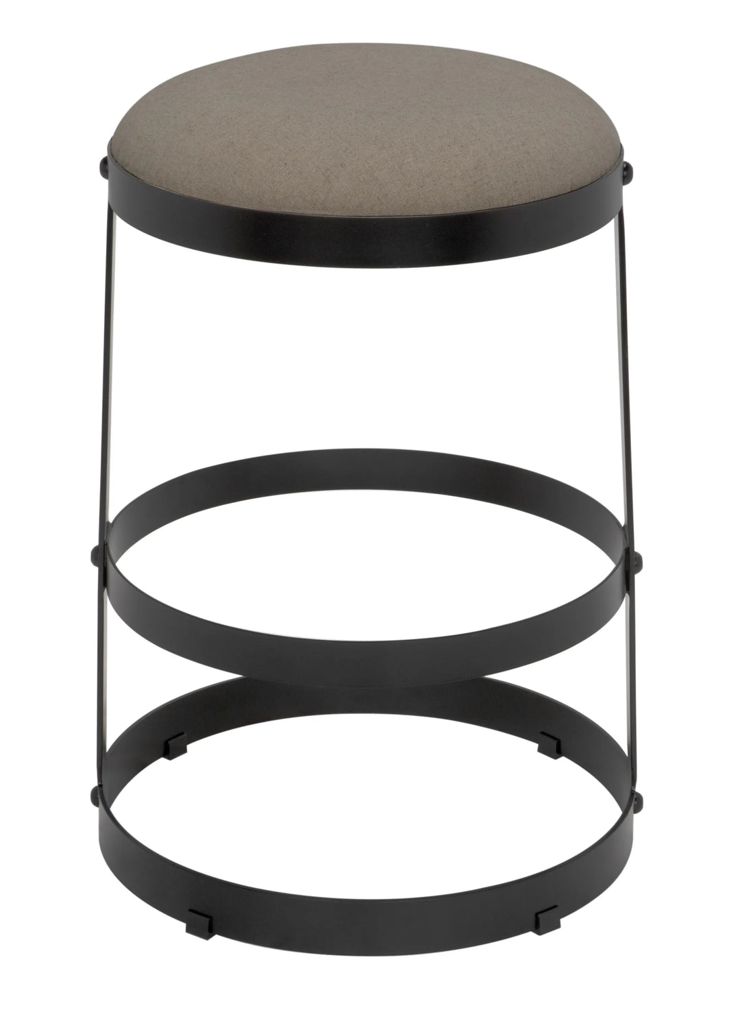 American Home Furniture | Noir - Dior Counter Stool, Black Steel