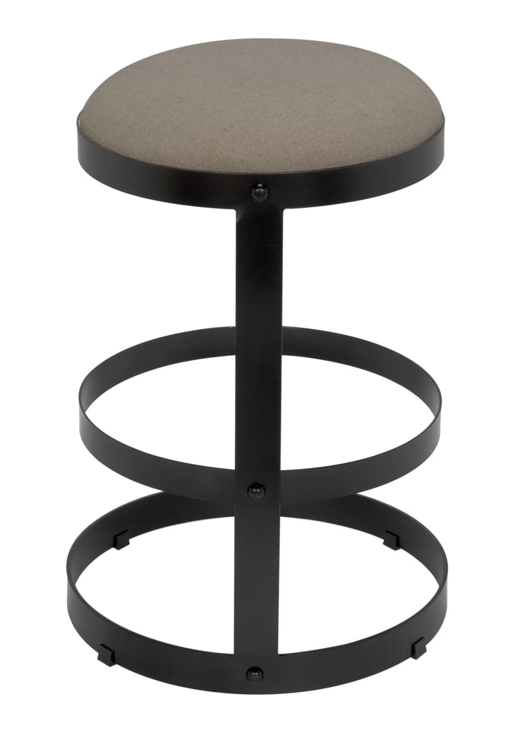 American Home Furniture | Noir - Dior Counter Stool, Black Steel