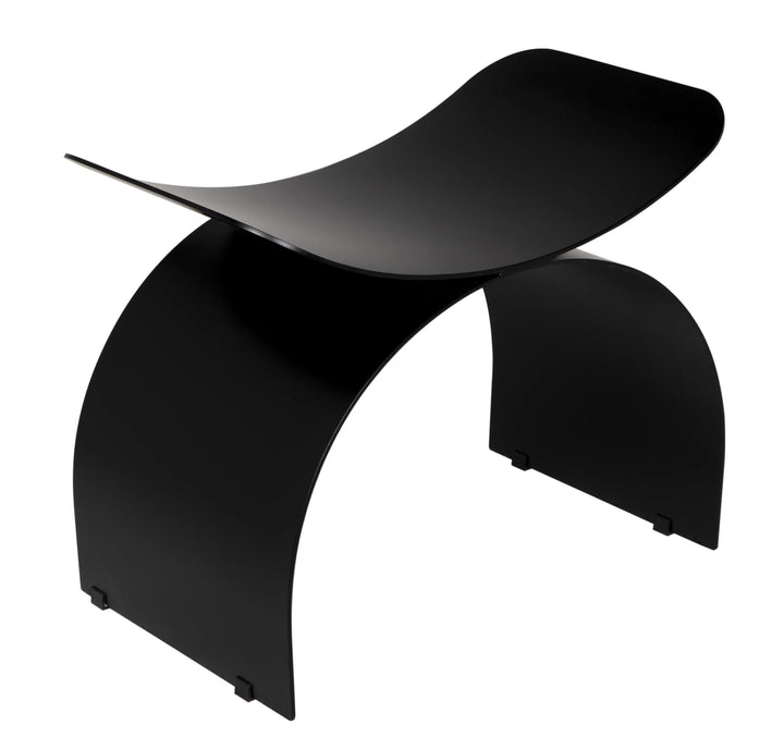 American Home Furniture | Noir - Papillon Stool, Black Steel