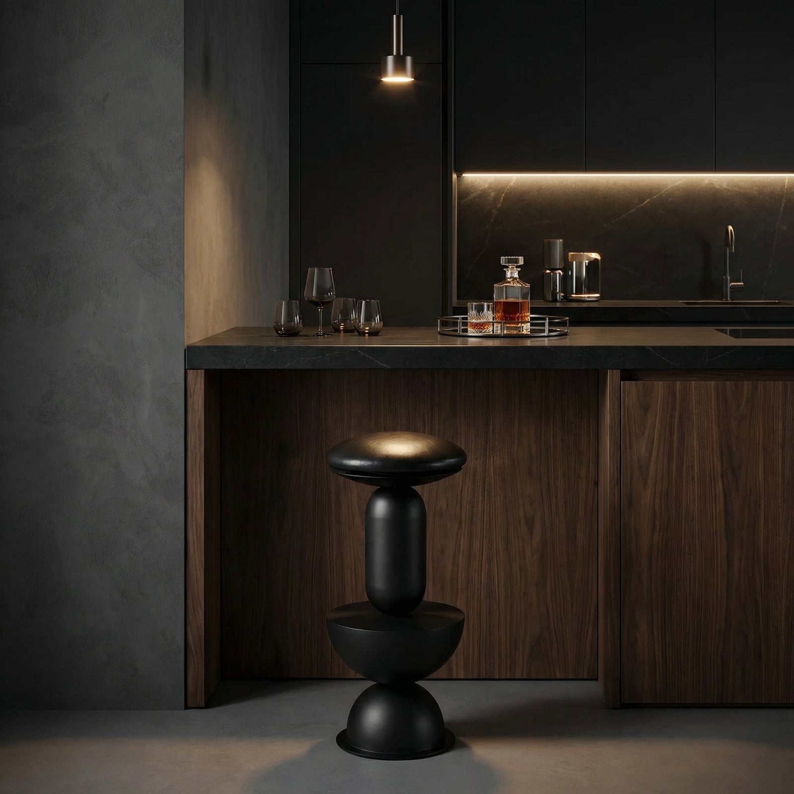 Noir - Perth 31" Bar Stool - GSTOOL160-L