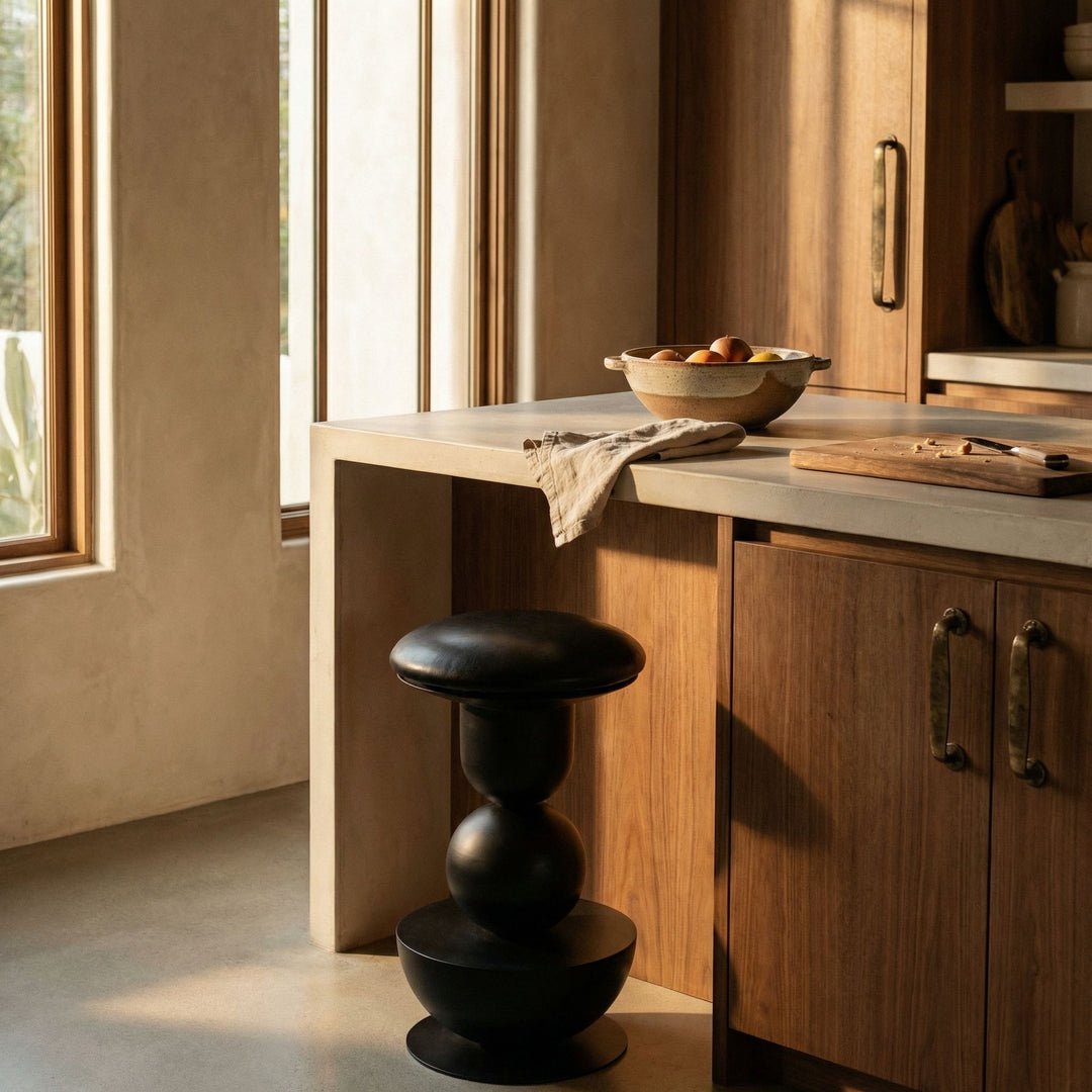 Noir - Perth 24" Counter Stool - GSTOOL160-S
