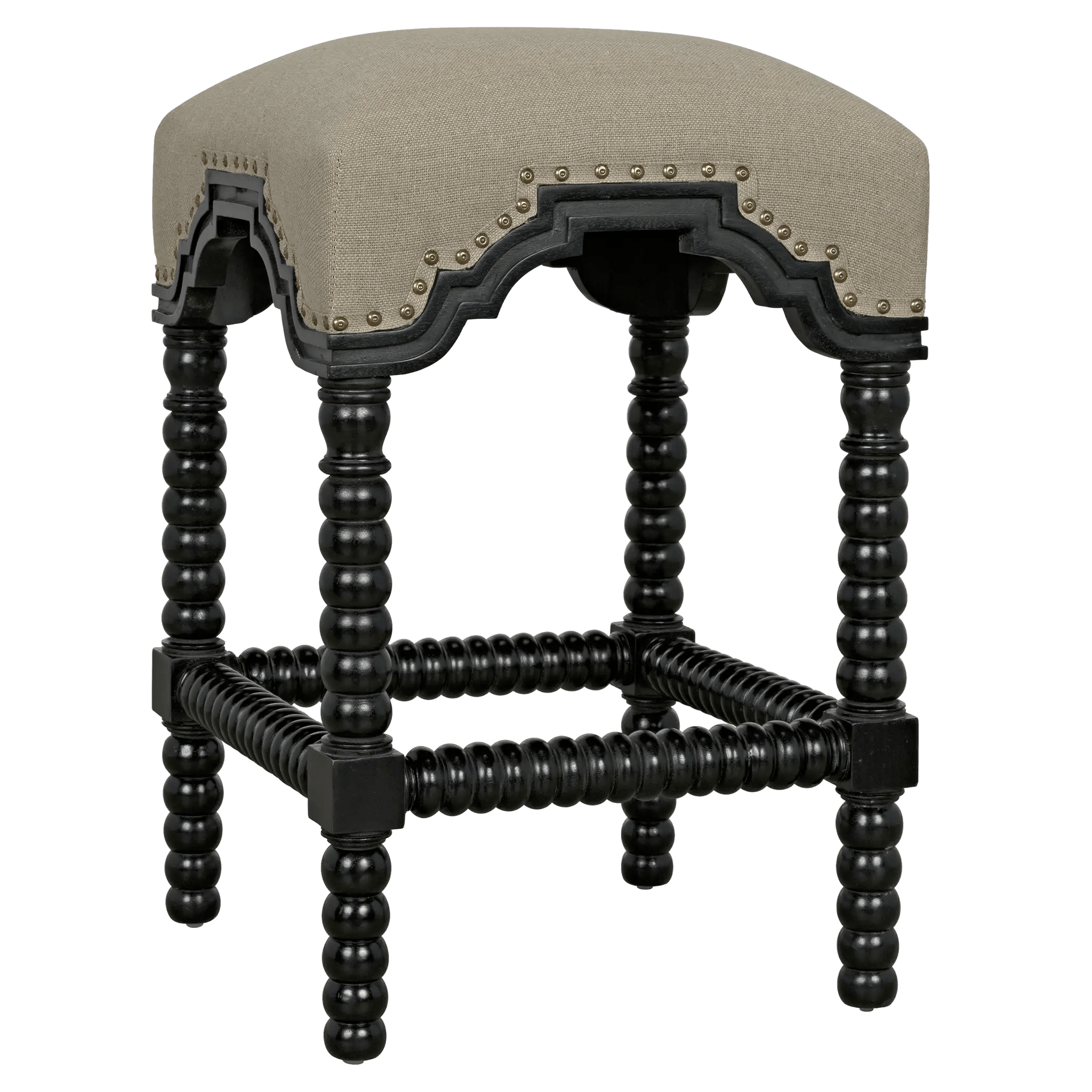 Noir Abacus Counter Stool
