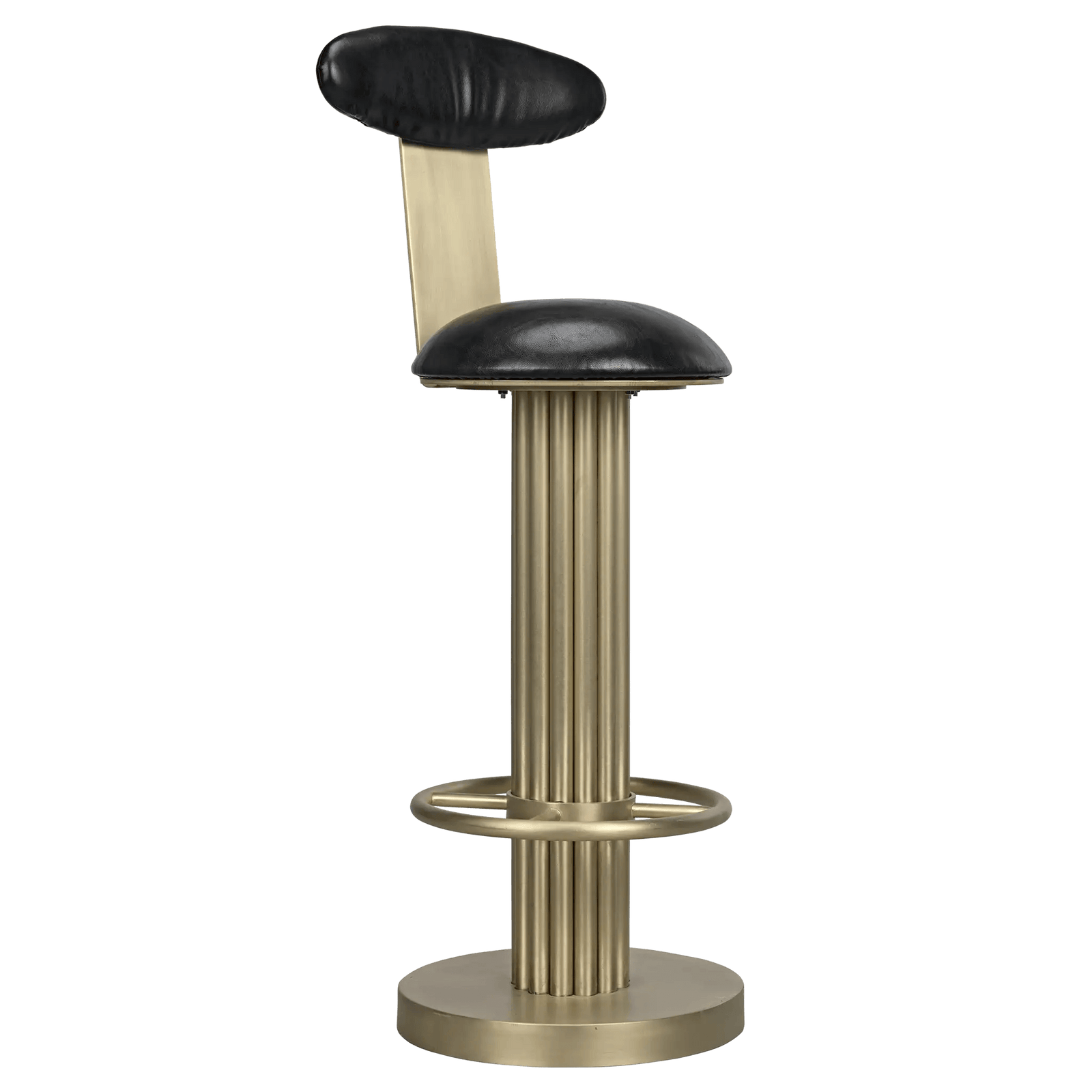 Noir Sedes Bar Stool, Steel with Brass Finish BAR STOOLS + COUNTER STOOLS