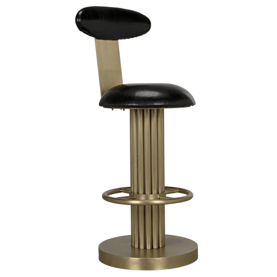 Noir Sedes Counter Stool, Steel with Brass Finish BAR STOOLS + COUNTER STOOLS