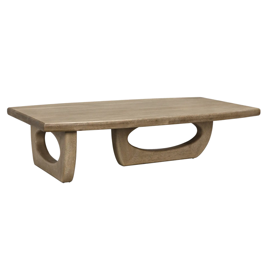 American Home Furniture | Noir - Douglas Coffee Table, Bleached Walnut