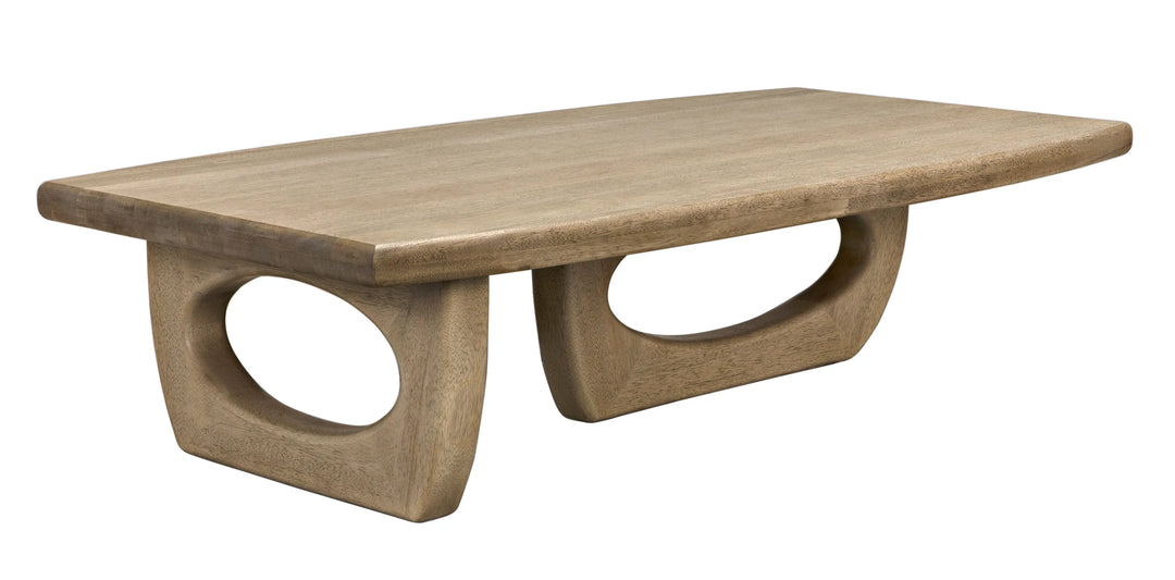 American Home Furniture | Noir - Douglas Coffee Table, Bleached Walnut