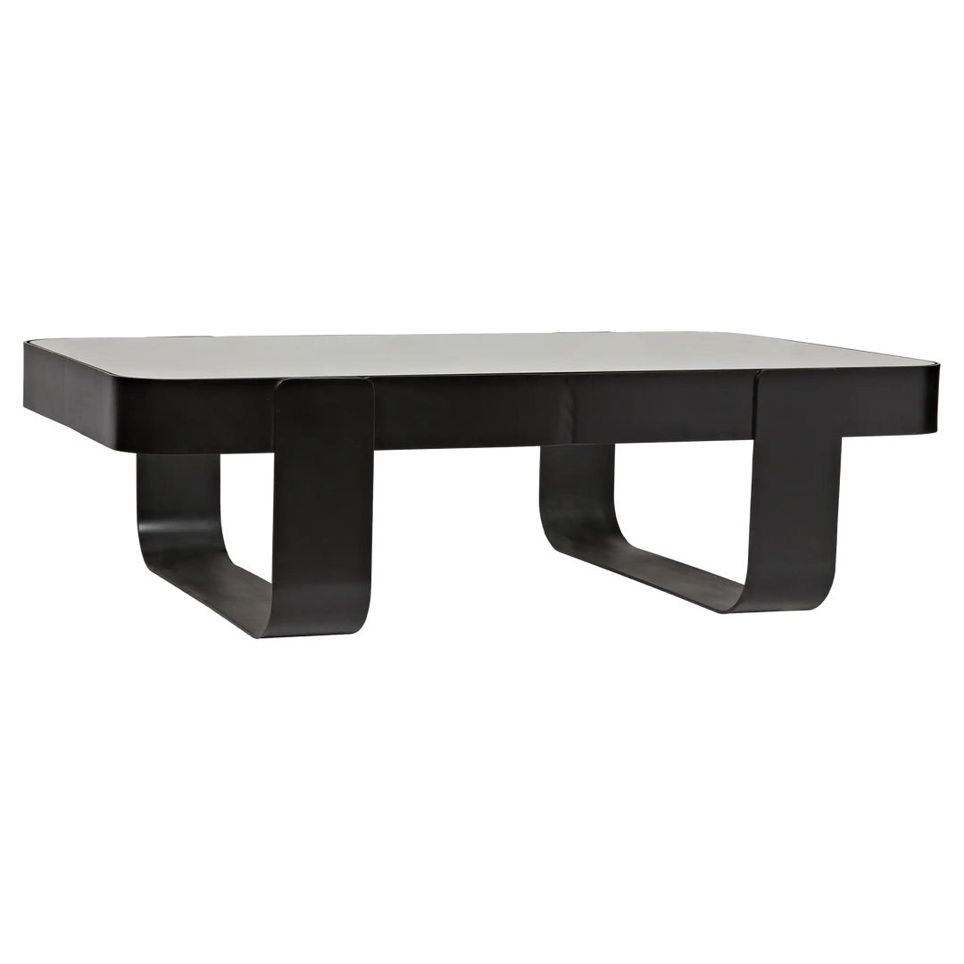 American Home Furniture | Noir - Marshall Coffee Table, Black Steel