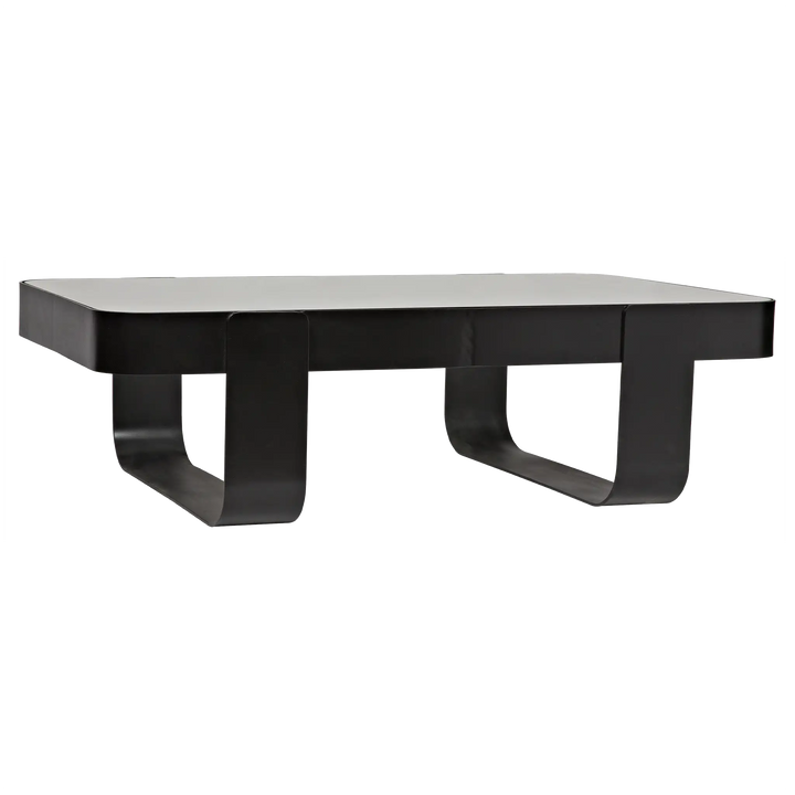 American Home Furniture | Noir - Marshall Coffee Table, Black Steel