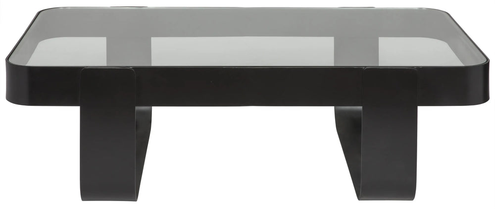 American Home Furniture | Noir - Marshall Coffee Table, Black Steel