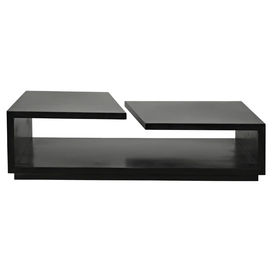 American Home Furniture | Noir - Shift Coffee Table, Black Steel