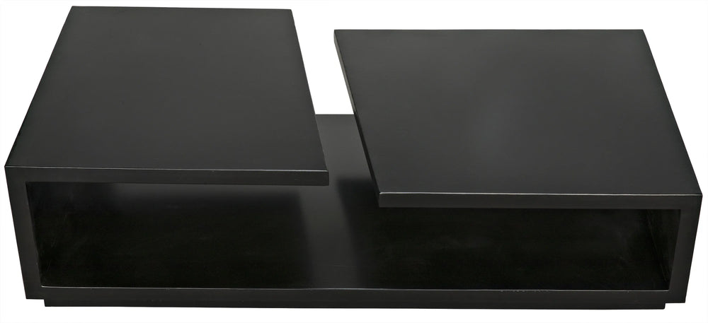 American Home Furniture | Noir - Shift Coffee Table, Black Steel