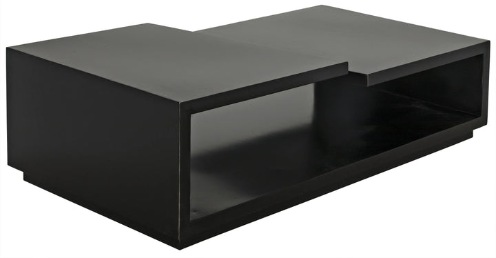 American Home Furniture | Noir - Shift Coffee Table, Black Steel