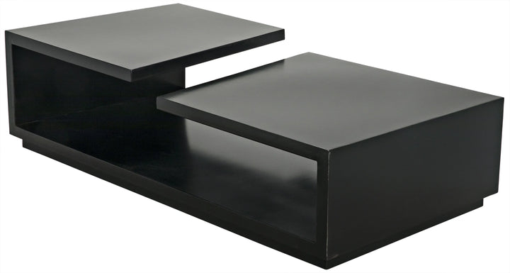 American Home Furniture | Noir - Shift Coffee Table, Black Steel