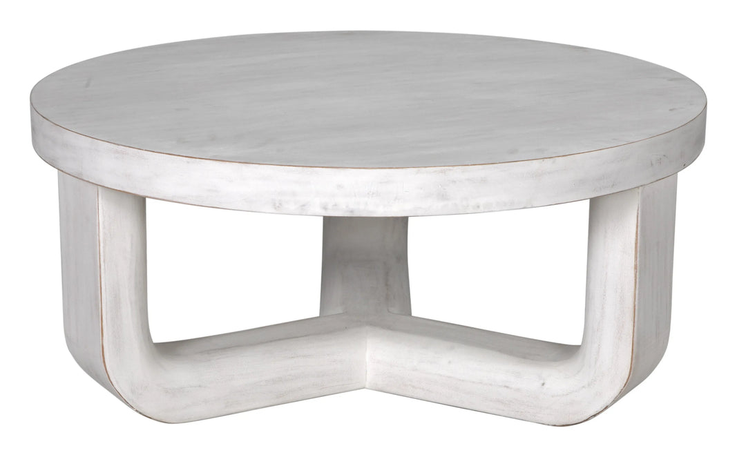 American Home Furniture | Noir - Joel Coffee Table, White Wash