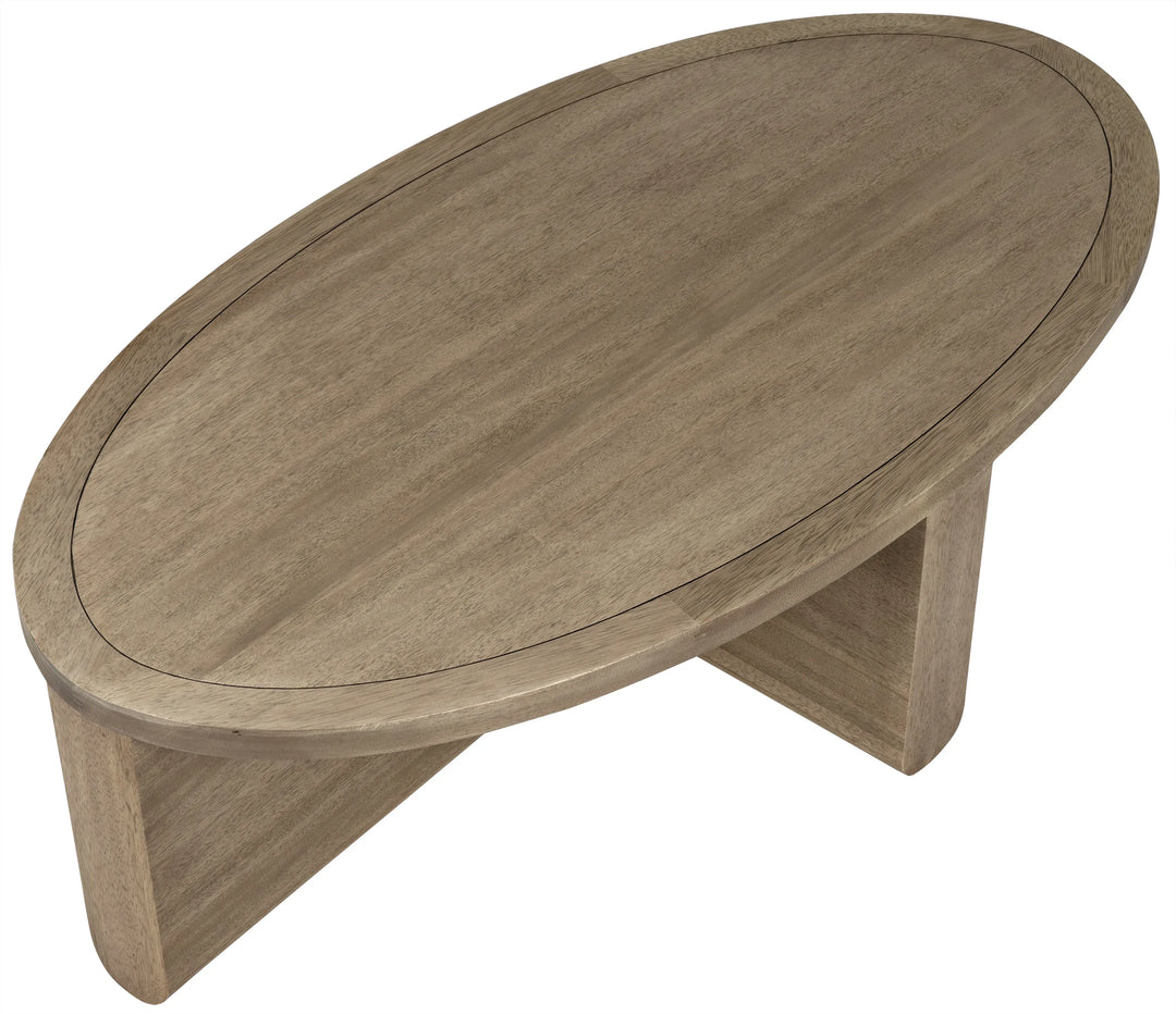 American Home Furniture | Noir - Bast Coffee Table, Washed Walnut